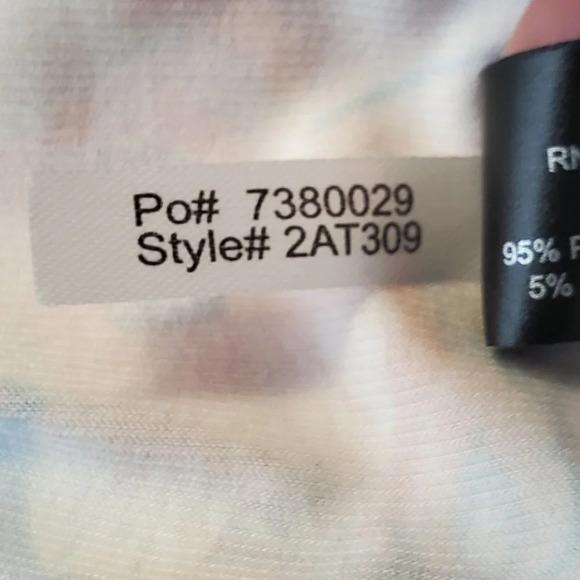 Boston Proper Floral Print Knot Front Maxi Dress Long full length Size Large - Picture 7 of 8